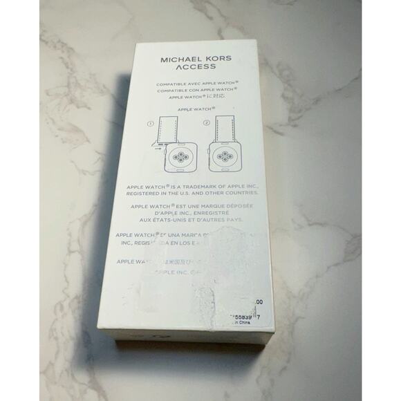 NWT Michael Kors PVC and Rubber 38mm/40mm/41mm Apple Watch Band Green Brown $115 - Picture 5 of 6